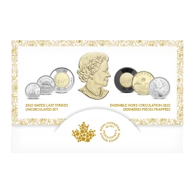 2022 Canadian 6-Coin Last Strikes Uncirculated Set ft $2 Solemn Tribute to Queen Elizabeth II Black Ring Toonie