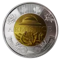 2018 Canadian $2 Armistice 100th Anniv Remembrance Poppy Toonie Special Wrap Coin Roll