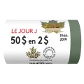 2019 Canadian $2 75th Anniversary of D-Day Special Wrap Coin Roll Collection