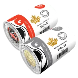 2020 Canadian $2 Bill Reid: Xhuwaji, Haida Grizzly Bear Toonie Special Wrap Roll Collection