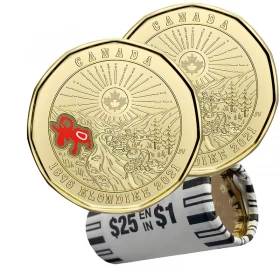 2021 Canadian $1 Klondike Gold Rush 125th Anniv Loonie Original Mixed Coin Roll