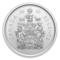 2022 Canadian 50-Cent Coat of Arms Half Dollar Special Wrap Circulation Coin Roll