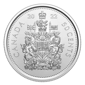 2022 Canadian 50-Cent Coat of Arms Half Dollar Coin (Brilliant Uncirculated)