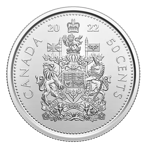 2022 Canadian 50-Cent Coat of Arms Half Dollar Coin (Brilliant Uncirculated)