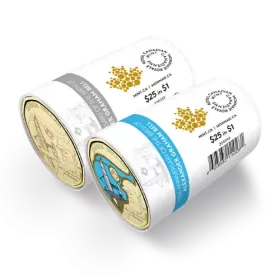 2022 Canadian $1 Birth of Alexander Graham Bell 175th Anniv Loonie Special Wrap Coin Roll Set