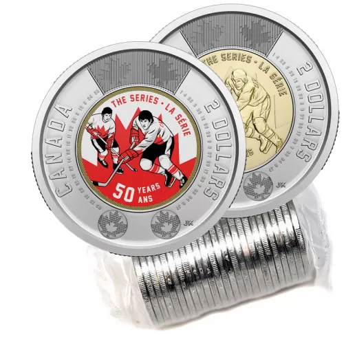 2022 Canadian $2 Summit Hockey Series 50th Anniv Toonie Original Mixed Coin Roll