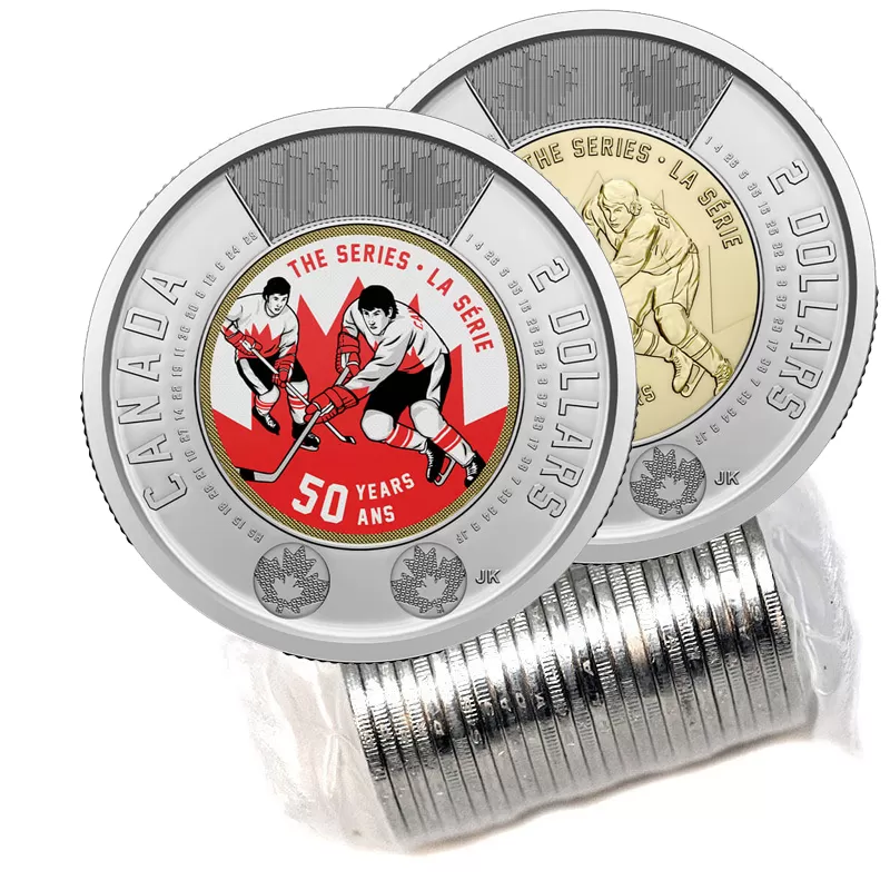 2022 Canadian $2 Summit Hockey Series 50th Anniv Toonie Original