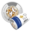 2023 Canadian $2 Birth of Jean Paul Riopelle 100th Anniv Colourized Toonie Special Wrap Coin Roll