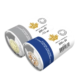 2023 Canadian $2 Birth of Jean Paul Riopelle 100th Anniv Toonie Special Wrap Coin Roll Set