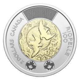 2023 Canadian $2 Birth of Jean Paul Riopelle 100th Anniv Toonie Non-Colourized Toonie Coin (Brilliant Uncirculated)