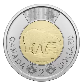 2023 Canadian $2 Polar Bear/QEII Reign Dates Toonie Coin (Brilliant Uncirculated)