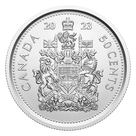 2023 Canadian 50-Cent Coat of Arms/King Charles III Half Dollar Coin (Brilliant Uncirculated)