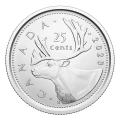 2023 Canadian 25-Cent Caribou/King Charles III First Strikes Quarter Special Wrap Coin Roll