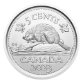 2023 Canadian 5-Cent Beaver/King Charles III Nickel Original Coin Roll