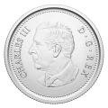 2023 Canadian 25-Cent Caribou/King Charles III First Strikes Quarter Special Wrap Coin Roll