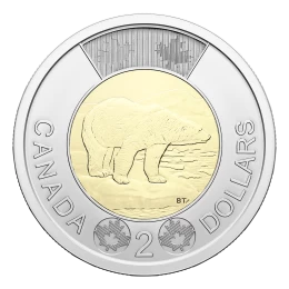 2023 Canadian $2 Polar Bear/King Charles III Toonie Coin (Brilliant Uncirculated)