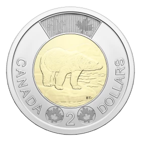 2023 Canadian $2 Polar Bear/King Charles III Toonie Coin (Brilliant Uncirculated)