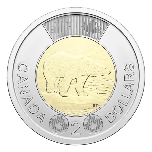 2023 Canadian $2 Polar Bear/King Charles III Toonie Coin (Brilliant Uncirculated)