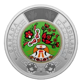 2023 Canadian $2 National Indigenous Peoples Day Coloured Toonie Coin (Brilliant Uncirculated)