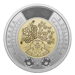 2023 Canadian $2 National Indigenous Peoples Day Non-Coloured Toonie Coin (Brilliant Uncirculated)