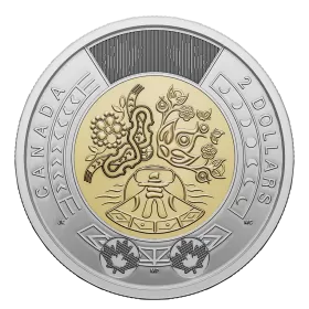 2023 Canadian $2 National Indigenous Peoples Day Non-Coloured Toonie Coin (Brilliant Uncirculated)