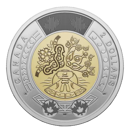 2023 Canadian $2 National Indigenous Peoples Day Non-Coloured Toonie Coin (Brilliant Uncirculated)