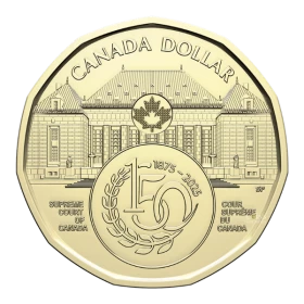 2025 Canada $1 Commemorating 150 Anniversary of the Supreme Court of Canada Non-Colourized Loonie Coin (Brilliant Uncirculated)