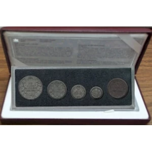 1998 (1908-) Canadian 5-Coin Antique 90th Anniversary of the Mint Set - Damaged Case