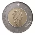 1999 Canadian 7-Coin Specimen Set ft $2 Nunavut Toonie-coins in plastic case only