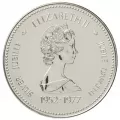 1977 (1952-) Canadian $1 Throne of the Senate (Queen's Silver Jubilee) Specimen Silver Dollar Coin