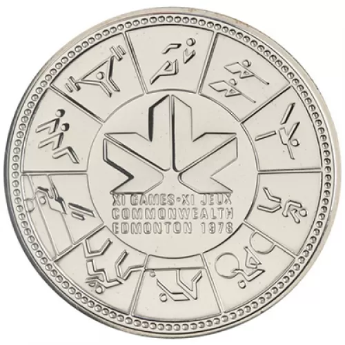 1978 Canadian $1 XI (11th) Commonwealth Games Edmonton Specimen Silver Dollar Coin