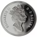 1992 Canadian $1 Kingston to York Stagecoach Proof Silver Dollar Coin