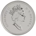 1995 Canadian $1 Hudson's Bay Company 325th Anniv Brilliant Uncirculated Silver Dollar Coin