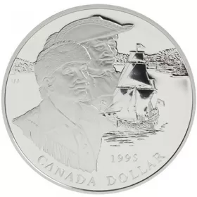 1995 Canadian $1 Hudson's Bay Company 325th Anniv Proof Silver Dollar Coin