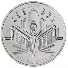 2000 Canadian $1 Voyage of Discovery Brilliant Uncirculated Silver Dollar Coin