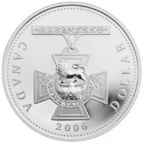 2006 Canadian $1 Victoria Cross 150th Anniversary Proof Silver Dollar Coin