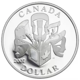 2007 Canadian $1 Celebration of the Arts Proof Silver Dollar Coin (Special Edition)