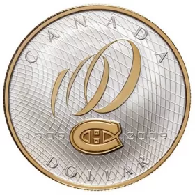 2009 (1909-) Canadian $1 Montreal Canadiens® 100th Anniv Proof Silver Dollar Coin (Special Edition)