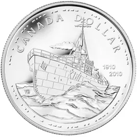 2010 Canada Brilliant Uncirculated Silver Dollar - 100th Anniversary of the Canadian Navy