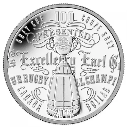 2012 Canadian $1 100th CFL® Grey Cup Game Proof Fine Silver Dollar (Limited Edition)