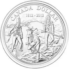 2012 (1812-) Canadian $1 War of 1812 200th Anniv Brilliant Uncirculated Fine Silver Dollar Coin