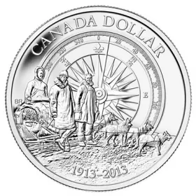 2013 (1913-) Canadian $1 Arctic Expedition 100th Anniversary Brilliant Uncirculated Silver Dollar Coin