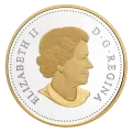 2017 (1987-) Canadian $1 Canada 150: Our Home and Native Land Proof Silver Gold-plated Coin-coin in capsule only