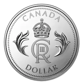 2023 Canadian $1 His Majesty King Charles III’s Royal Cypher Proof Silver Dollar