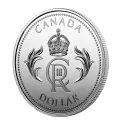2023 Canadian $1 His Majesty King Charles III’s Royal Cypher Proof Silver Dollar