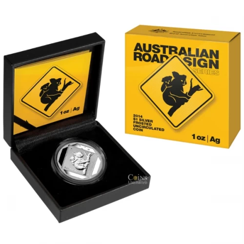 2013 Australia $1 Road Sign Series: Koala 1oz Silver Coin