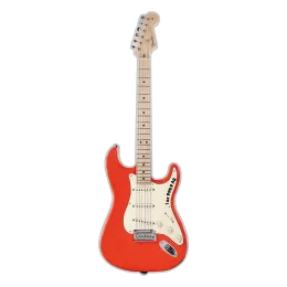 2022 Solomon Islands $2 Fender Stratocaster: Fiesta Red - 1 oz Fine Silver Coin