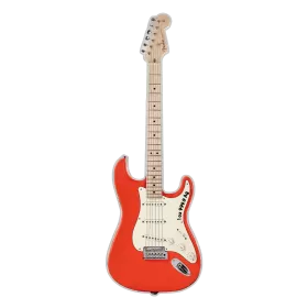 2022 Solomon Islands $2 Fender Stratocaster: Fiesta Red - 1 oz Fine Silver Coin
