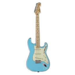 2023 Solomon Islands $2 Fender Stratocaster: Daphne Blue - 1 oz Fine Silver Coin
