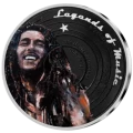 2019 Solomon Islands $5 Legends of Music - Bob Marley- 1 oz Fine Silver Coin